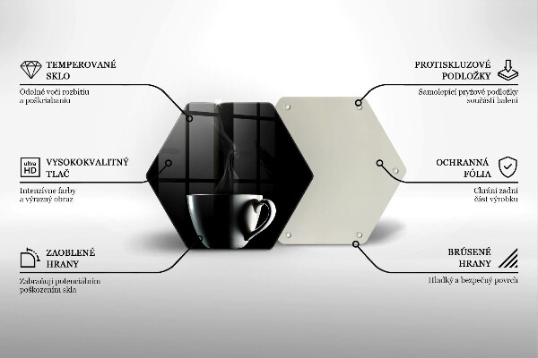 Tagliere in vetro Una tazza di tè