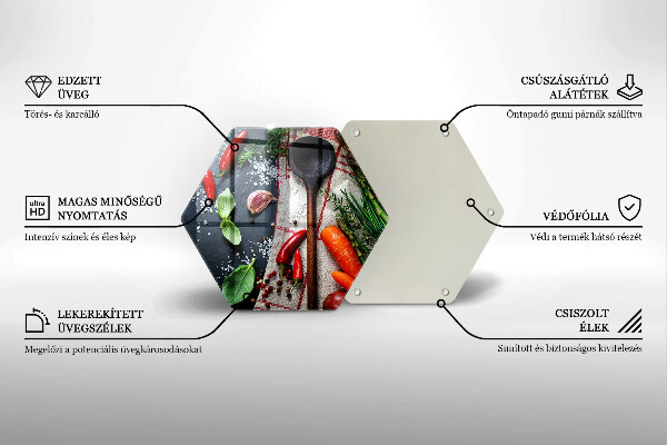 Tagliere in vetro Cibo da cucina