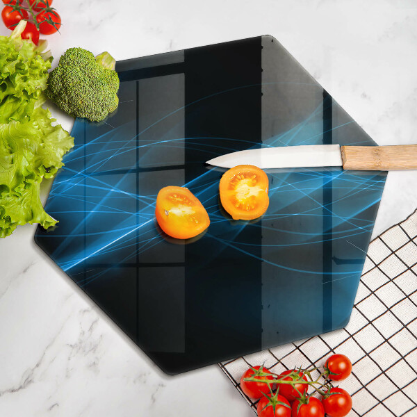 Tagliere in vetro Fumo blu astratto