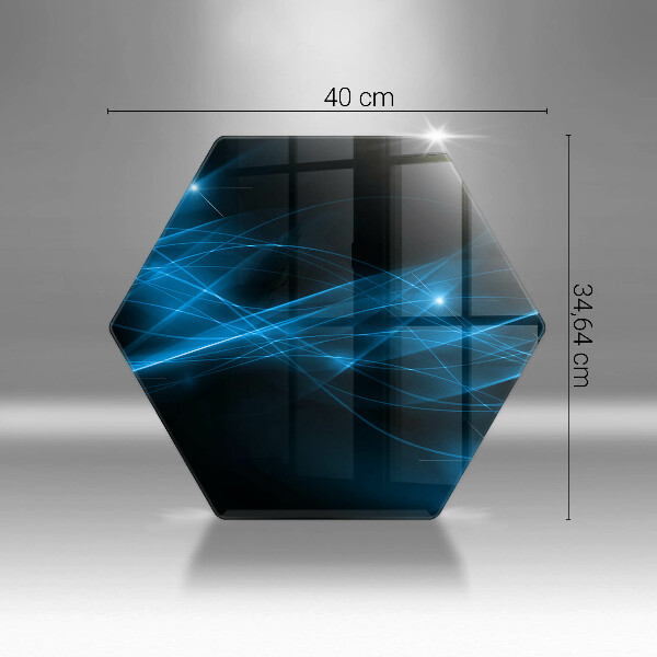 Tagliere in vetro Fumo blu astratto