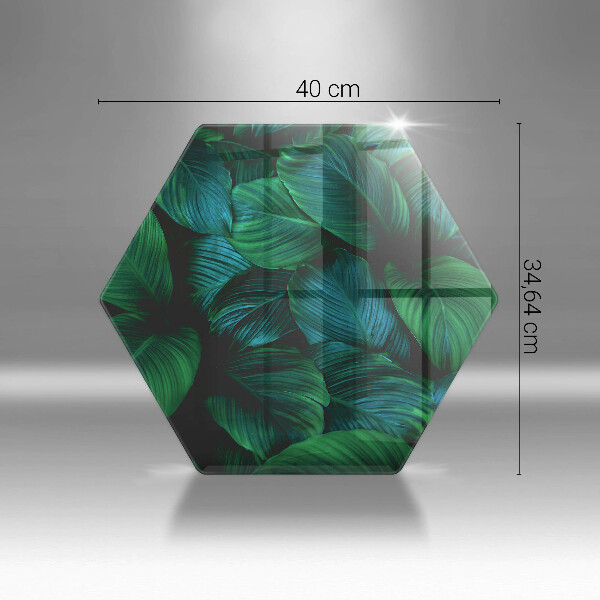 Tagliere in vetro Foglie della giungla
