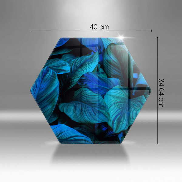 Tagliere in vetro Foglie della vegetazione della giungla