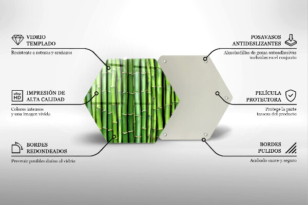 Tagliere in vetro Bambù della natura