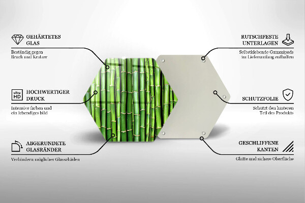 Tagliere in vetro Bambù della natura