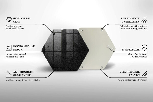 Tagliere in vetro Trama di pietra