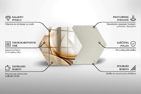 Tagliere in vetro Forme astratte