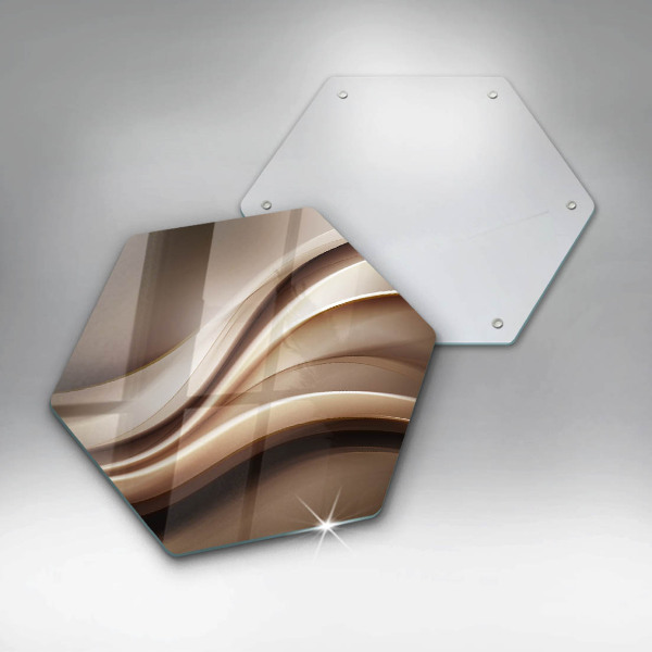 Tagliere in vetro Linee delicate di astrazione