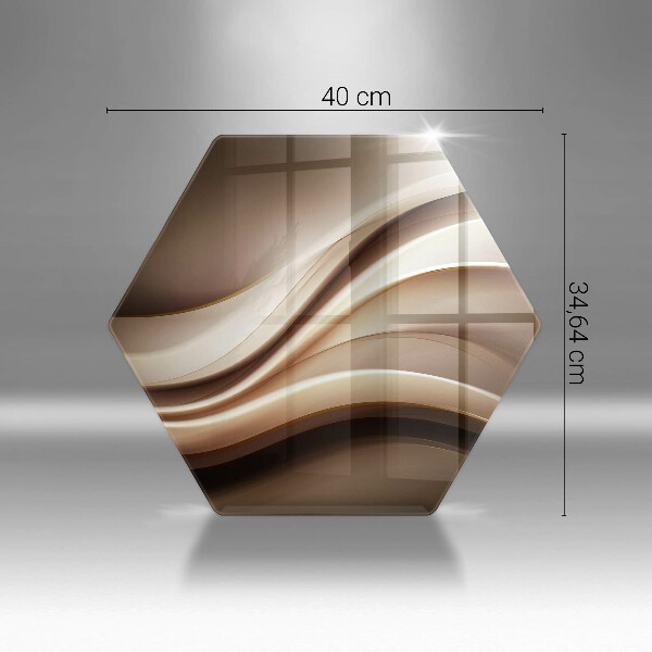 Tagliere in vetro Linee delicate di astrazione