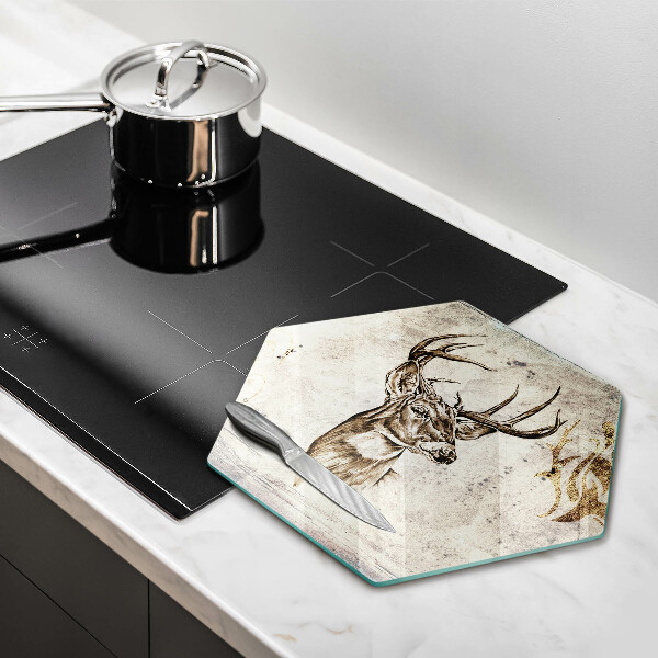 Tagliere in vetro Illustrazione degli animali dei cervi