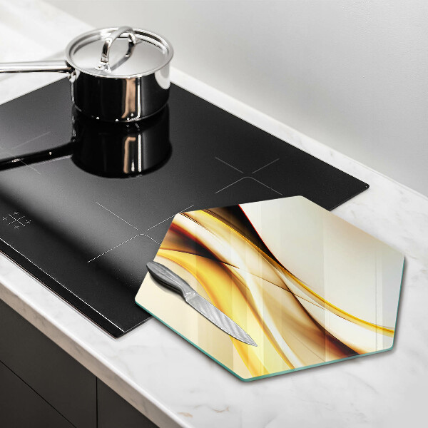 Tagliere in vetro Linee di fumo astratte