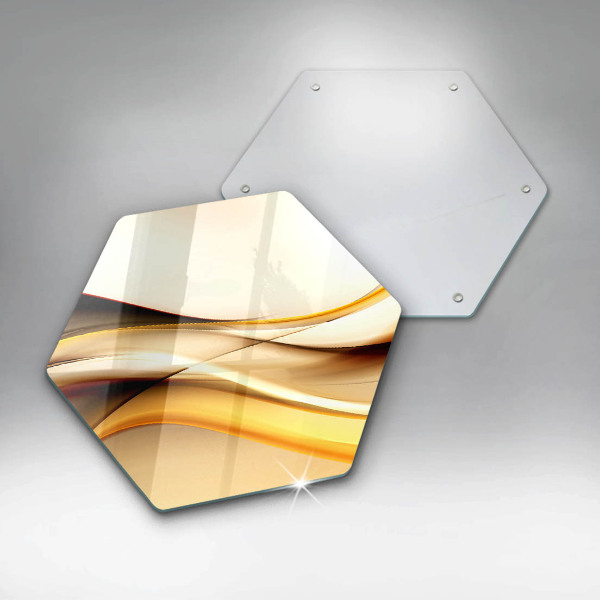 Tagliere in vetro Linee di fumo astratte