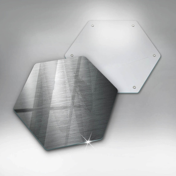 Tagliere in vetro Struttura del metallo