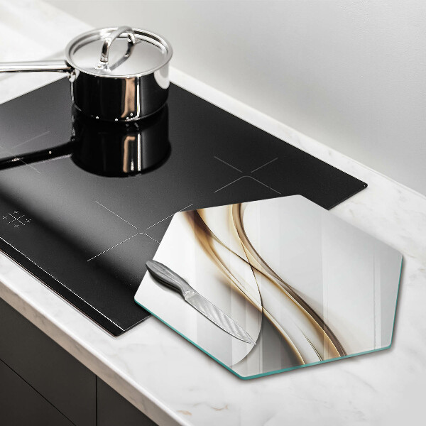 Tagliere in vetro Astrazione di linee morbide