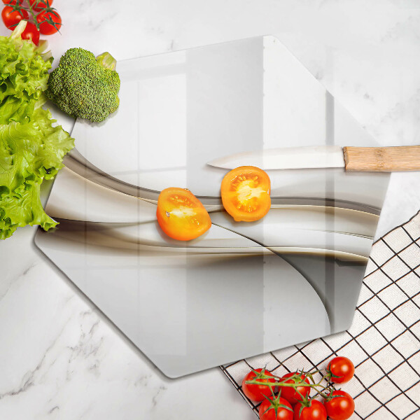 Tagliere in vetro Astrazione di linee morbide