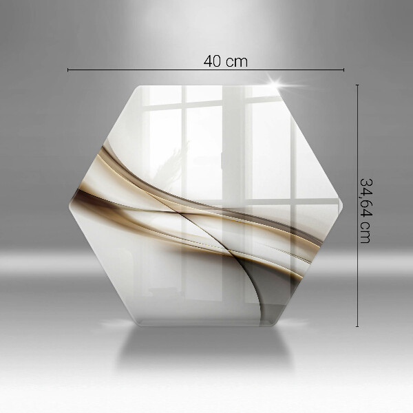 Tagliere in vetro Astrazione di linee morbide