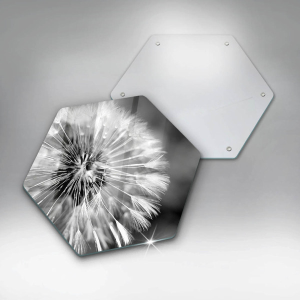 Tagliere in vetro Un delicato dente di leone