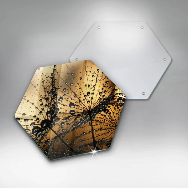 Tagliere in vetro Rugiada e denti di leone