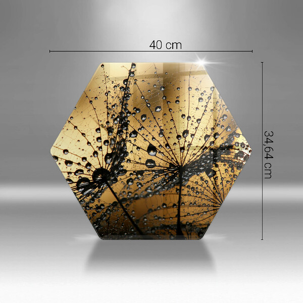 Tagliere in vetro Rugiada e denti di leone