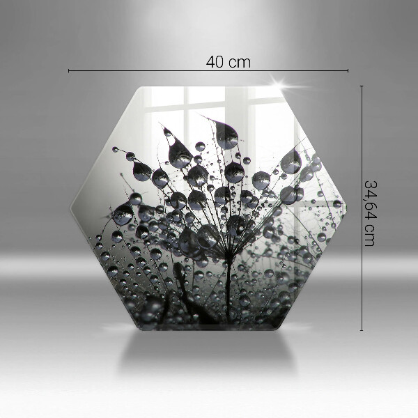 Tagliere in vetro Denti di leone e rugiada