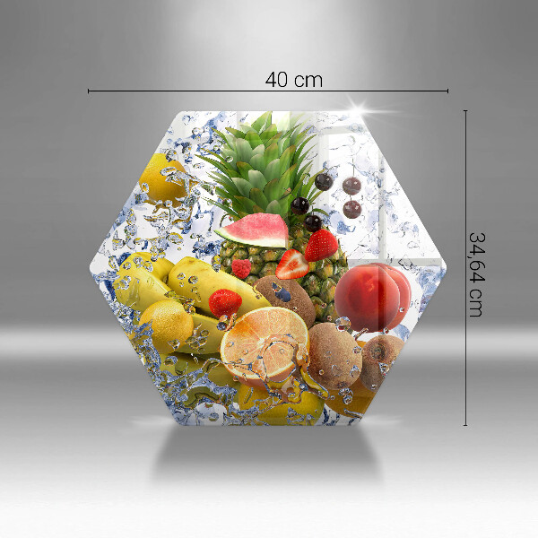 Tagliere in vetro Frutta succosa e acqua