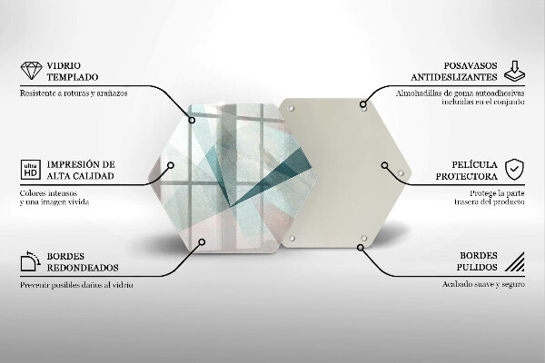 Tagliere in vetro Astrazione tagliente