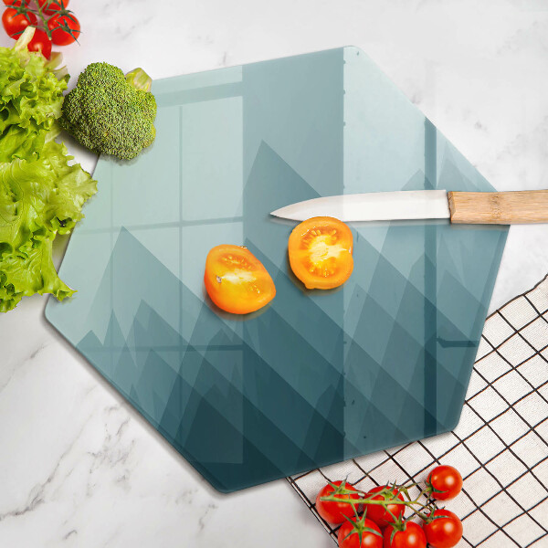 Tagliere in vetro Montagne astratte