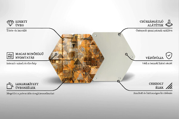 Tagliere in vetro Modello senza giunture di figure geometriche