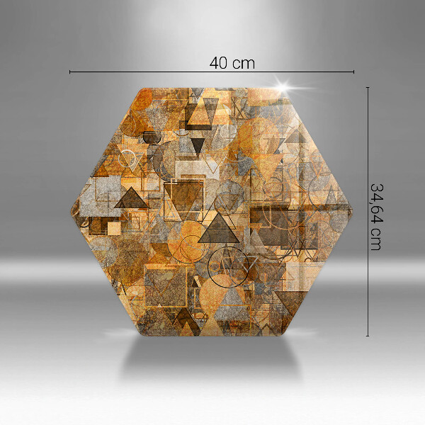 Tagliere in vetro Modello senza giunture di figure geometriche