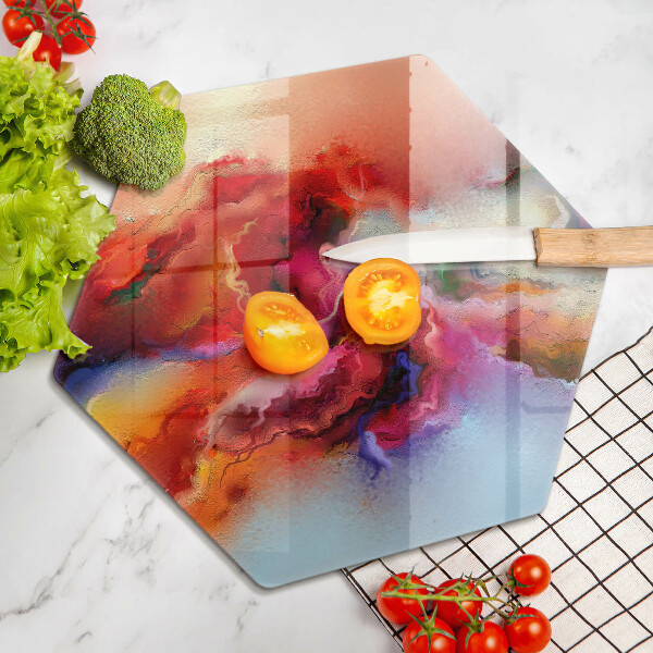 Tagliere in vetro Astrazione fumosa