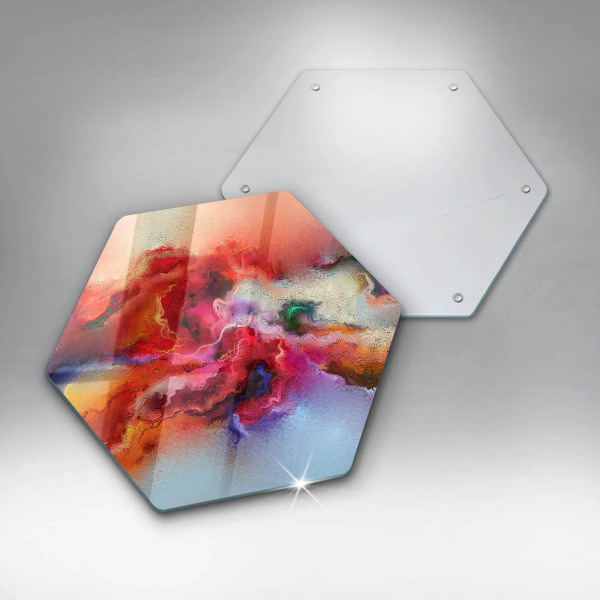 Tagliere in vetro Astrazione fumosa