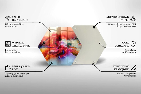 Tagliere in vetro Astrazione fumosa