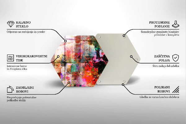 Tagliere in vetro Dipingi l'astrazione