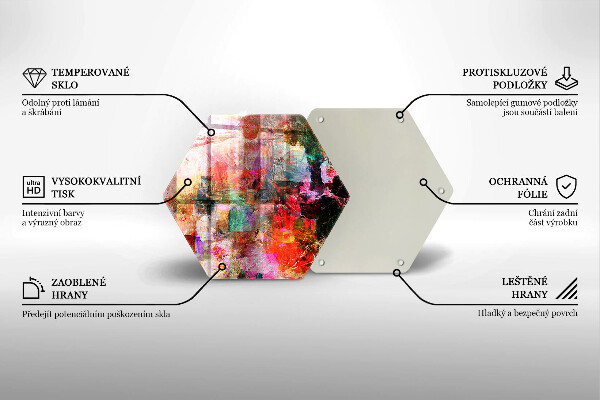 Tagliere in vetro Dipingi l'astrazione