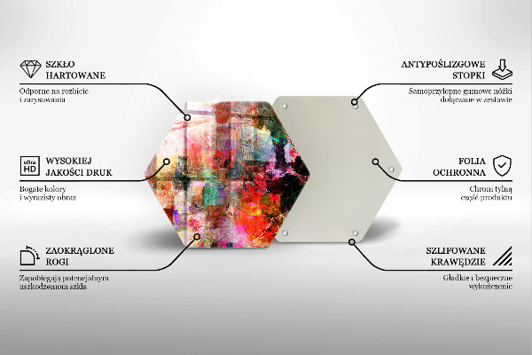 Tagliere in vetro Dipingi l'astrazione