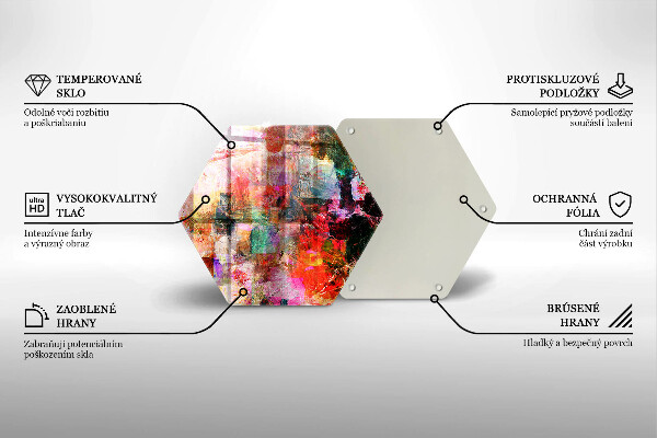 Tagliere in vetro Dipingi l'astrazione