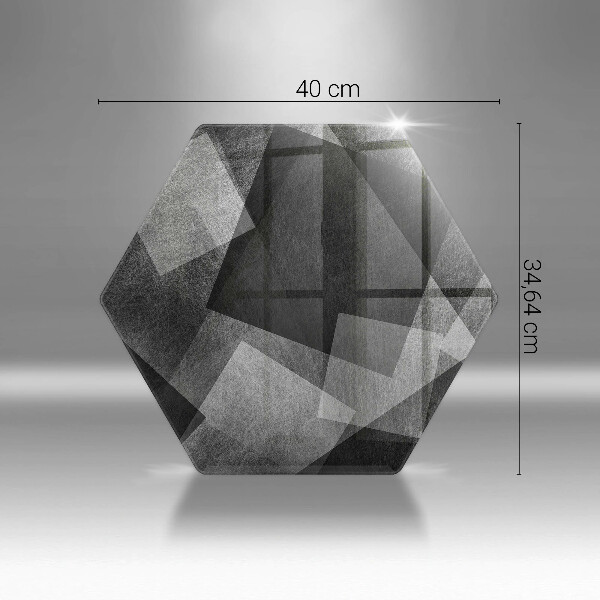 Tagliere in vetro temperato Astrazione geometrica