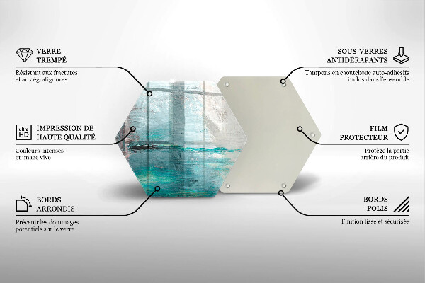 Tagliere in vetro Dipinga lo sfondo di astrazione