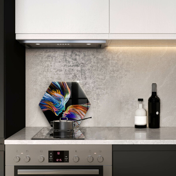 Tagliere in vetro Astrazione del bacio