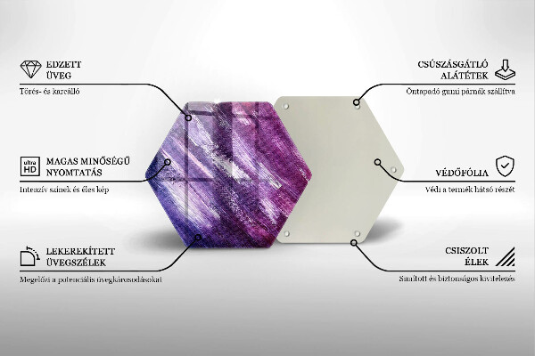 Tagliere in vetro Dipingi l'astrazione
