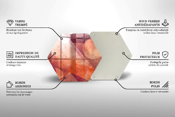 Tagliere in vetro Arte astratta