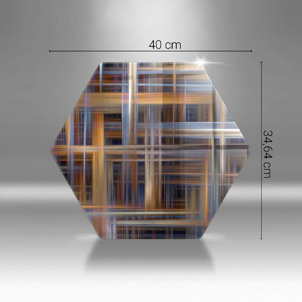 Tagliere in vetro Linee di pittura astratte