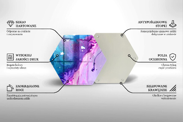 Tagliere in vetro Inchiostri di astrazione