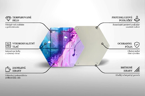 Tagliere in vetro Inchiostri di astrazione