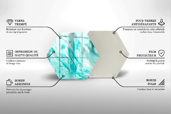 Tagliere in vetro Pitture astratte