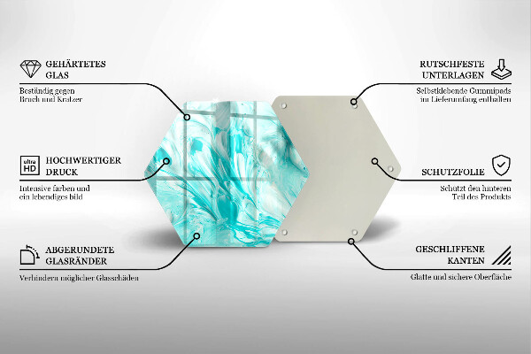Tagliere in vetro Pitture astratte