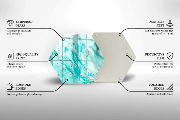 Tagliere in vetro Pitture astratte
