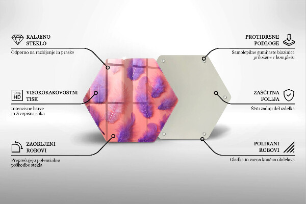 Tagliere in vetro Piume soffici