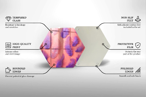 Tagliere in vetro Piume soffici