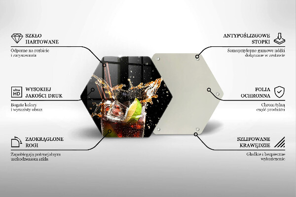 Tagliere in vetro Bere con ghiaccio