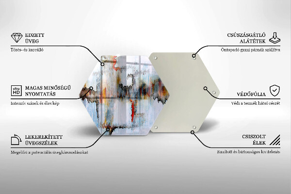 Tagliere in vetro Pitture astratte